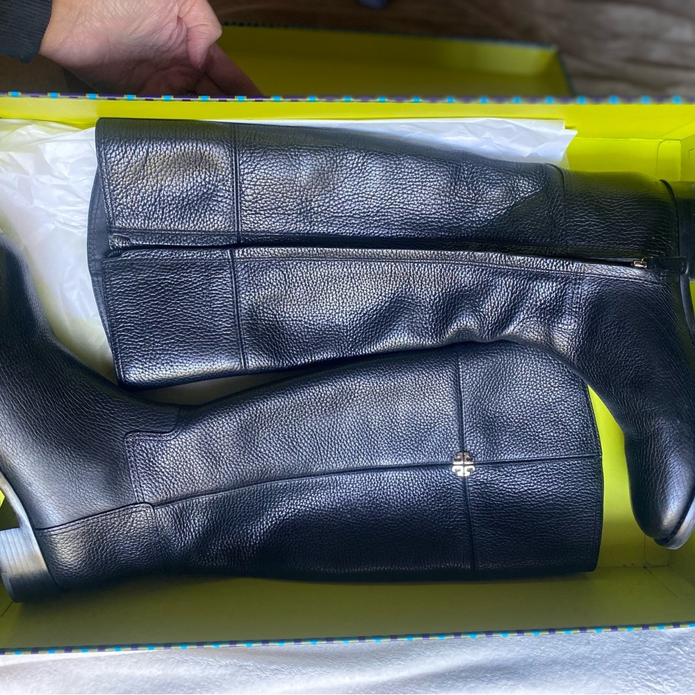 Tory Burch Black Jolie Riding Boots